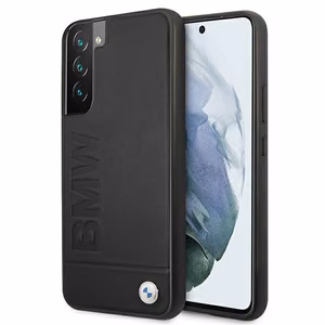 Dėklas telefonui BMW Signature Logo Imprint Samsung Galaxy S22+ - juodas