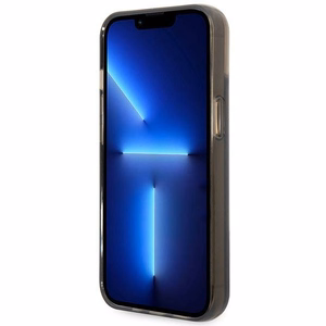 Karl Lagerfeld skystas blizgus Elong dėklas telefonui iPhone 14 Plus - juodas