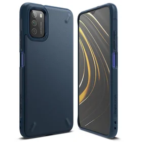 Ringke Onyx Dizaino Tvirtas TPU dėklas telefonui Xiaomi Poco M3 tamsiai mėlynas (OXXI0002)