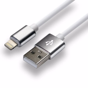 everActive USB Lightning laidas 1 m - Baltas, silikoninis, greito įkrovimo palaikymas, 2,4 A - CBS-1IW