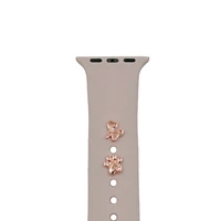 Pin Charms rinkinys laikrodžio dirželiams katė rožinis auksas