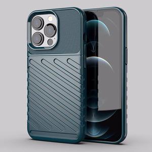 Thunder dėklas lankstus tvirtas patvarus dangtelis TPU dėklas iPhone 13 Pro žalias