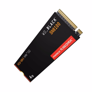 Western Digital juodas SN8100 4 TB M.2 PCI Express 5.0 NVMe TLC 3D NAND