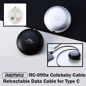 REMAX kabelis Cutebaby RC-99a - USB į Type C - 1 metras juodas