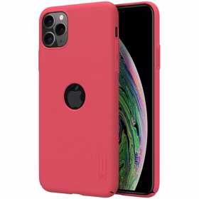 Nillkin Super Frosted Shield - dėklas Apple iPhone 11 Pro Max z wycięciem na logo (Bright raudonas)