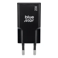 Kelioninis įkroviklis Blue Star Slim GaN 1x Type C PD QC4.0 3A 20W juodas