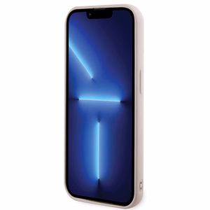 Karl Lagerfeld 3D Rubber Glitter Logo чехол для iPhone 15 Pro Max - розовый