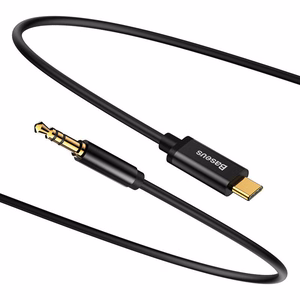 Baseus Yiven audio кабель USB-C на mini jack 3,5mm, 1.2m (черный)