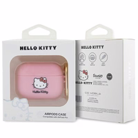 Hello Kitty Silikoninis 3D Kitty Head dėklas AirPods Pro - rožinis
