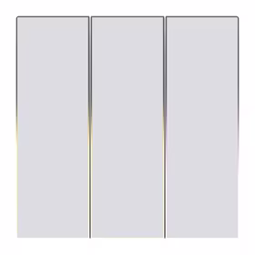 Jutiklinis ZigBee šviesos jungiklis Avatto TS60-EU-W3 trigubas TUYA (baltas)