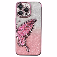 Tel Protect Butterfly Water dėklas telefonui Iphone 16 Plus rožinis