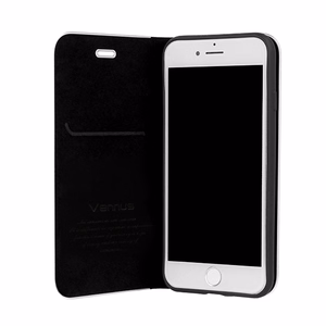 Vennus Book CARBON dėklas su rėmu Iphone 11 Pro - juodas