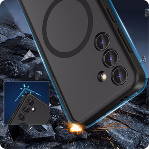 Tech-Protect MagMat Magnetinis dėklas Samsung Galaxy S24 - Matinis juodas
