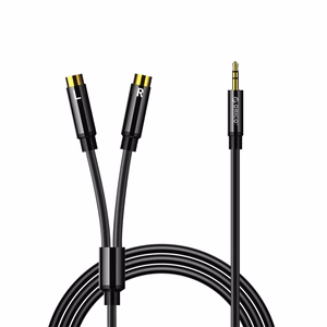 Orico AXRF audio cable mini jack 3.5 mm to 2x RCA female 5 m - black