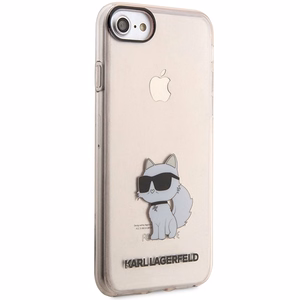 Karl Lagerfeld KLHCI8HNCHTCP iPhone 7/8/ SE 2020 / SE 2022 rožinis/rožinis kietas dėklas Ikonik Choupette