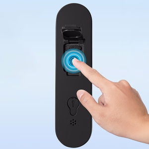 Rockbros 32210818001 SMART dviračio spyna su pirštų atspaudų skaitytuvu ir Bluetooth ryšiu - juoda
