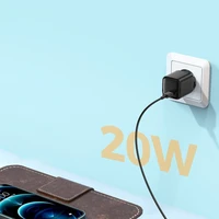 Joyroom greitas sieninis įkroviklis USB Type C 20W Power Delivery Quick Charge 3.0 AFC juodas (L-P202)