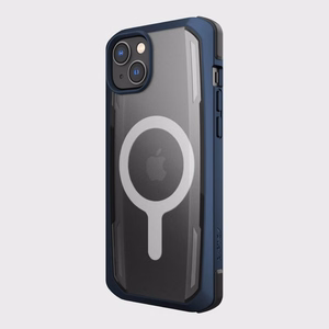 Raptic X-Doria Secure dėklas iPhone 14 su Magnetine šarvuota mėlyna danga