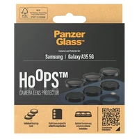 PanzerGlass Hoops kameros apsauga Samsung Galaxy A35 5G - su juodu rėmeliu