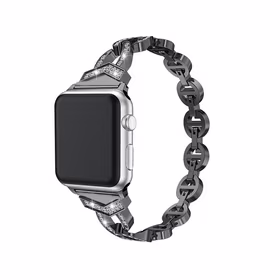 Laikrodžio apyrankės kilpa (f) Apple Watch 42/44/45 dizainas 3 - juoda (f)