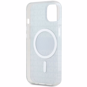 DKNY IML Mono ir juostelės Magnetinis dėklas iPhone 15 / 14 / 13 - juoda