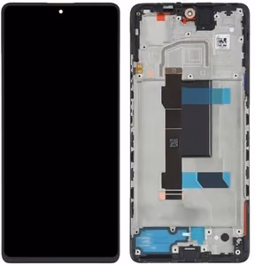 Ekranas Xiaomi Redmi Note 12 Pro 5G/Poco X5 Pro 5G su lietimui jautriu stikliuku ir rėmeliu Black ORG