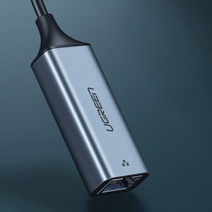 Ugreen išorinis tinklo adapteris RJ45 - USB Type C (1000 Mbps / 1 Gbps) Gigabit Ethernet pilkas (CM199)