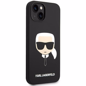 Karl Lagerfeld Silikoninis Karl's Head Magnetinis dėklas telefonui iPhone 14 Plus - juodas