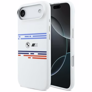 Силиконовый чехол BMW M Horizontal Line MagSafe для iPhone Air - белый