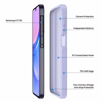 Dėklas Dux Ducis Yind Samsung A175 A17 4G/A176 A17 5G violetinis