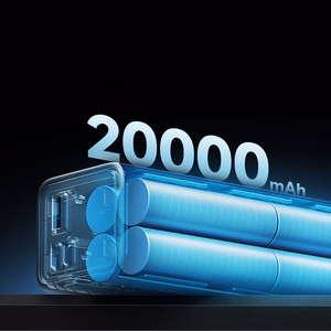Cuktech CUKP200XGLGR 100W 20000mAh Išorinė baterija 2 x USB-C 1 x USB-A - pilka