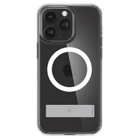 Spigen Ultra Hybrid S Magnetinis dėklas telefonui su stovu iPhone 15 Pro - Skaidrus
