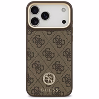 Guess 4G Strass Logo magnetinis dėklas telefonui iPhone 17 Pro Max - rudas
