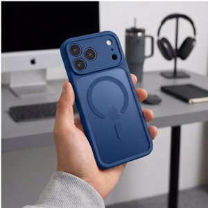 Tech-Protect BasicMag MagSafe dėklas iPhone 17 Pro / 18 Pro, matinis tamsiai mėlynas