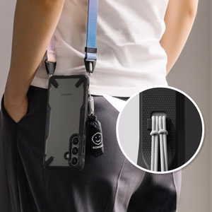 Ringke Fusion X dėklas telefonui Samsung Galaxy S25+ - juodas