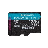 Kingston atminties kortelė 128GB microSDXC Canvas Go Plus Gen4 200MB/s A2 U3 V30