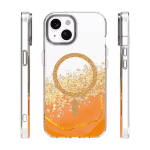 Epoxy Mag dėklas skirtas iPhone 15 6,1" oranžinis