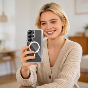 Tech-Protect FlexAir Hybrid MagSafe Dėklas for Samsung Galaxy S26 Ultra - skaidrus