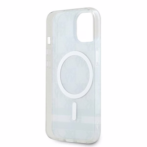 DKNY IML languotas mono raštas ir margintos juostos magnetinis dėklas telefonui iPhone 15/14/13 - juodas