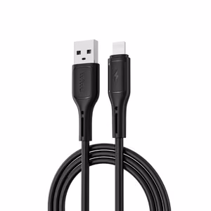 WiWU - Starlink serijos duomenų kabelis Wi-C001 USB A į Lightning 2,4A - juodas