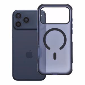 Case for iPhone 17 Pro Max / 18 Pro Max (low camera edge) Forcell F-Protect BumperX Premium compatible with MagSafe navy blue