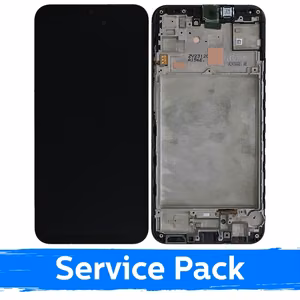 LCD ekranas suderinamas su Samsung A155 A15 4G / A156 A15 5G juodas su rėmeliu (Service Pack)