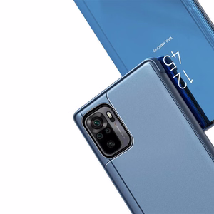 Naujas Clear View Case flip dėklas su stovu Xiaomi Redmi Note 11 Pro+ 5G (China) / 11 Pro 5G (China) / Mi11i HyperCharge / Poco X4 NFC 5G rožinis