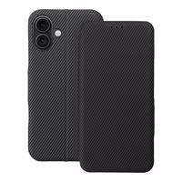 FOLIO Šoninis magnetinis knygos dėklas IPHONE 16 PLUS pilkas