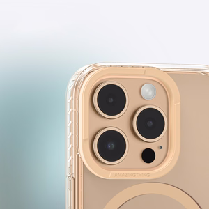 AmazingThing Titan Pro Mag dėklas su magnetiniu žiedu iPhone 16 Pro Max - rožinis auksas