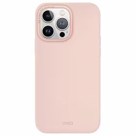 Uniq Lino Hue Magnetinis įkrovimo dėklas telefonui iPhone 15 Pro Max - rožinė
