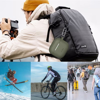 Tech-Protect silikoninis dėklas su kabliuku AirPods 4 - juodas