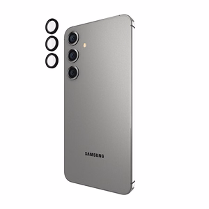 Case-Mate Aluminum Ring Lens Protector apsauginis kameros lęšių stiklas, skirtas Samsung Galaxy S24+, juodas