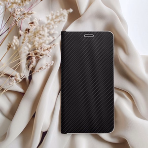LUNA Book Carbon dėklas telefonui SAMSUNG A06 juodas