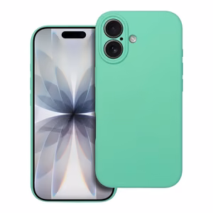 Silikoninis dėklas 2mm telefonui IPHONE 17 mėtinis